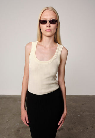Herskind - Morris Knit Top in Off White