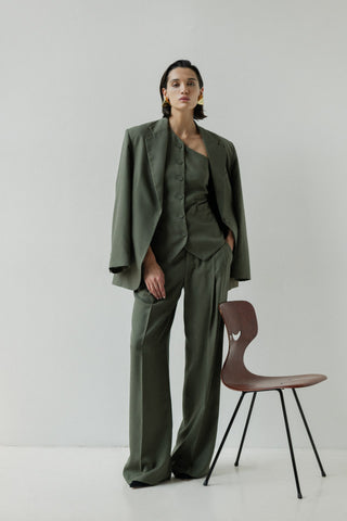 Federica Tosi - One Shoulder Canvas Vest