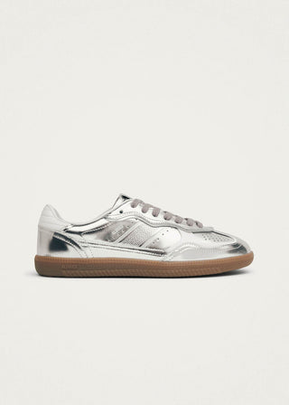 Alohas - Tb.490 Shimmer Recycled Silver Cream Leather Sneakers
