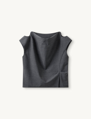 The.Garment - Grand Drape Top Grey Melange