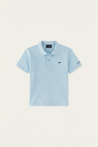 Paul and Shark - Polo T-Shirt in Sky Blue
