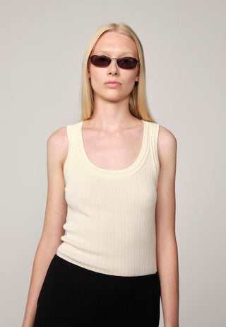 Herskind - Morris Knit Top in Off White