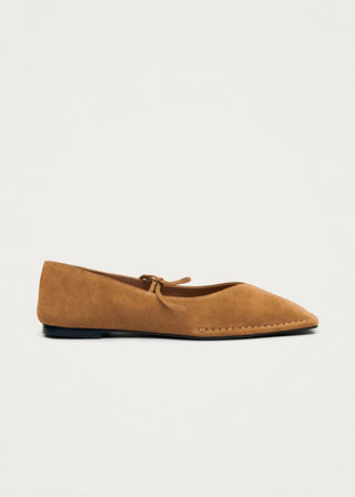 Alohas - Sway Tan Leather Ballet Flats
