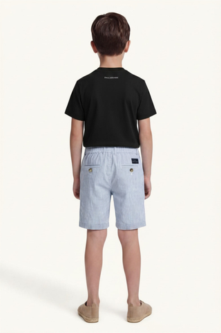 Paul and Shark - T-Shirt Plain Shark Embroided in Black
