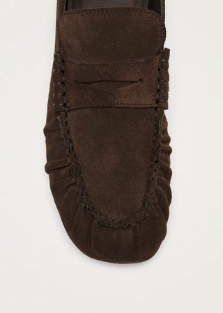 Alohas - Aven Suede Brown Leather Loafers