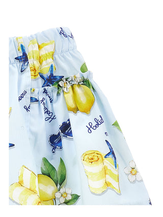 Monnalisa - Lemon Print Shorts