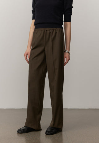 Herskind - Pinky mid waist pants in Khaki