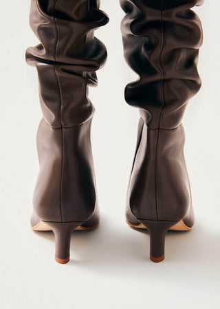 Alohas - Kalila Brown Leather Boots
