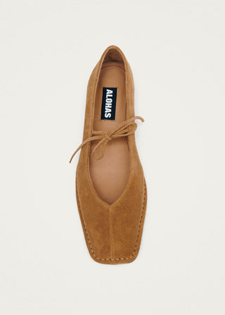 Alohas - Sway Tan Leather Ballet Flats