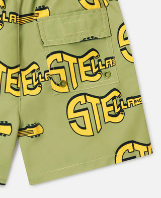 Stella McCartney Kids - Guitar Print Swim Shorts