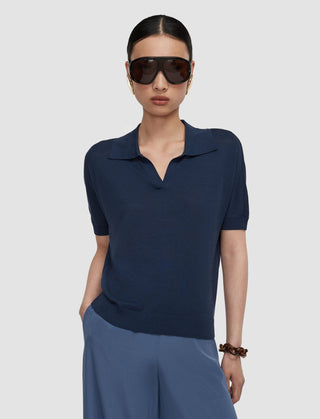 Joseph - Niata Superfine Silk Polo Top