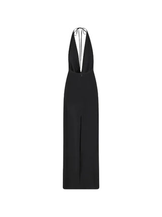 Federica Tosi - Long Dress Halter Neck in Black