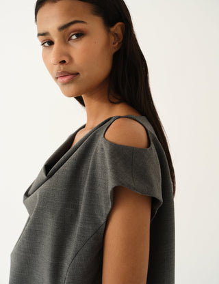 The.Garment - Grand Drape Top Grey Melange