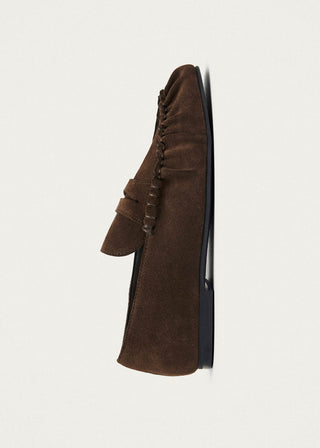 Alohas - Aven Suede Brown Leather Loafers