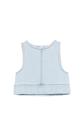 Stella McCartney Kids - Crop Top Denim