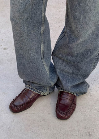 Alohas - Aven Rift Burgundy Leather Loafers