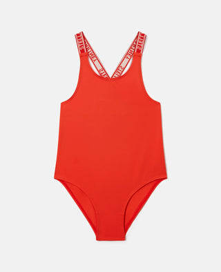 Stella McCartney Kids - Logo Strap Swimsuit