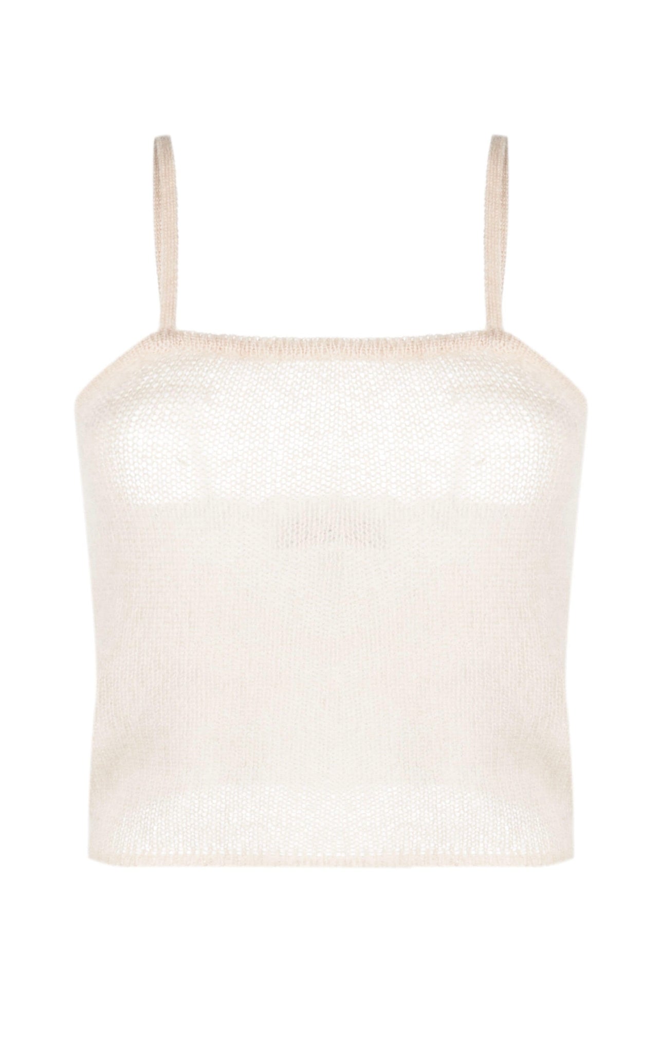 Federica Tosi open-knit square-neck tank top