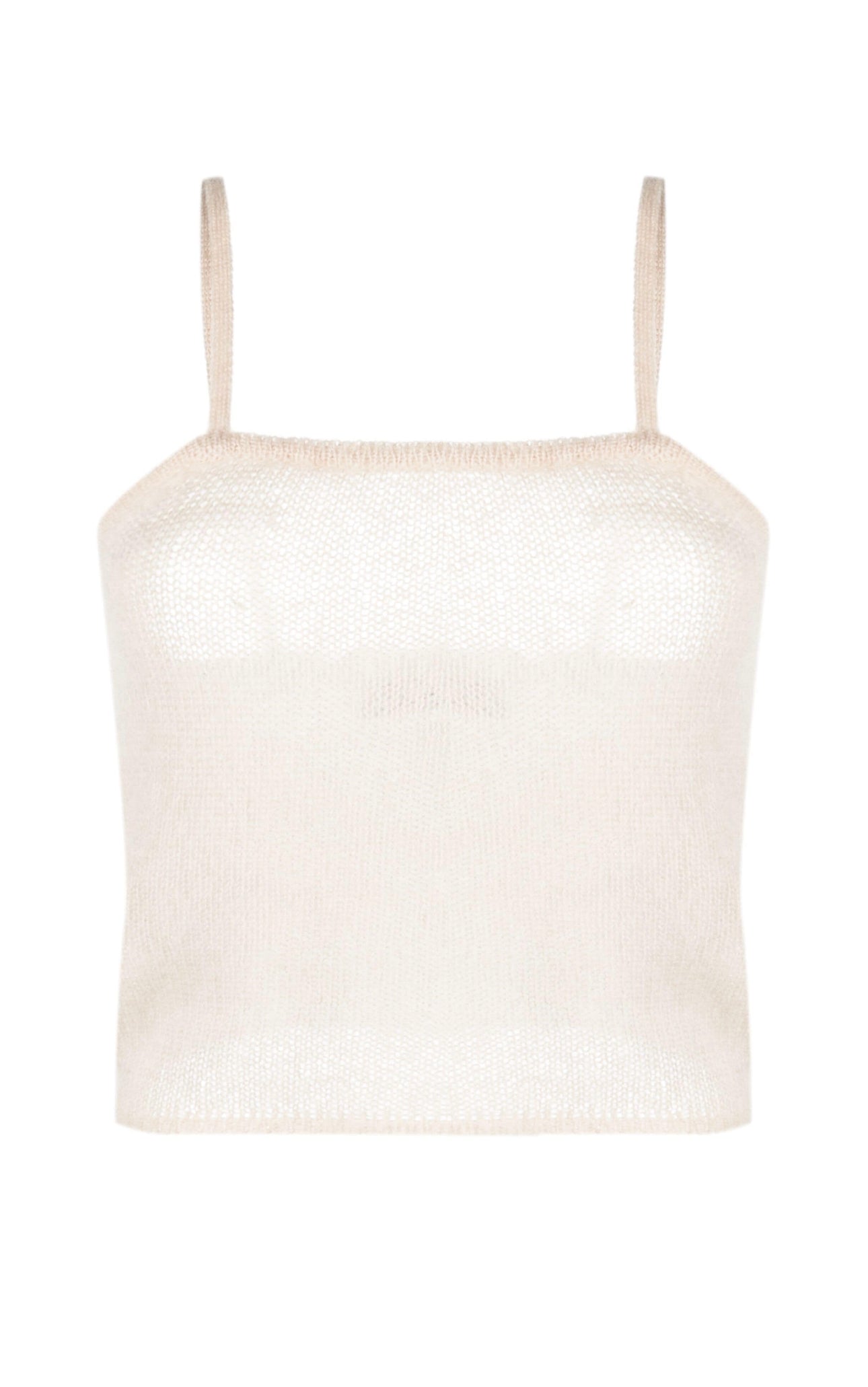 Federica Tosi open-knit square-neck tank top
