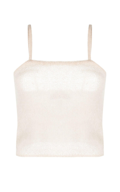 Federica Tosi open-knit square-neck tank top