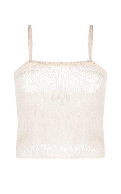 Federica Tosi open-knit square-neck tank top