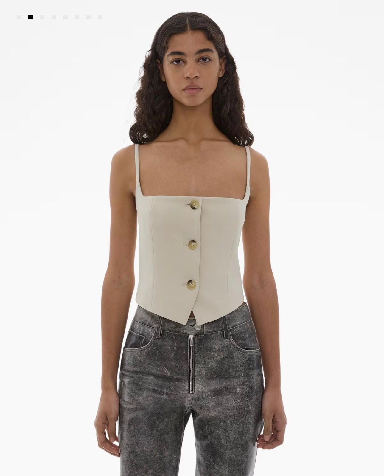 Helmut Lang cropped stretch wool blazer top lol