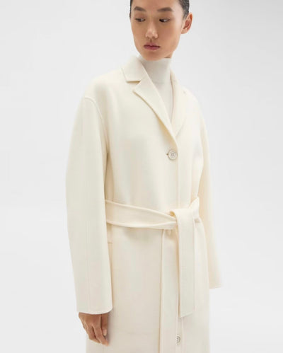 Theory Belted Coat in Double-Face Wool-Cashmere