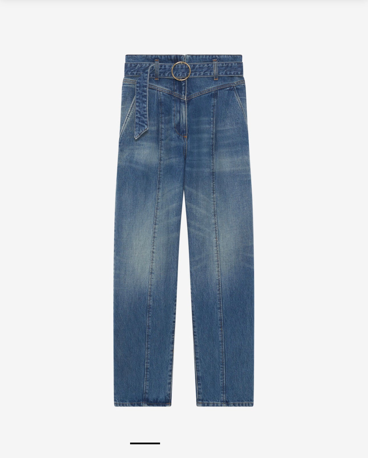 Iro PARIS Indio belted carrot cut jeans