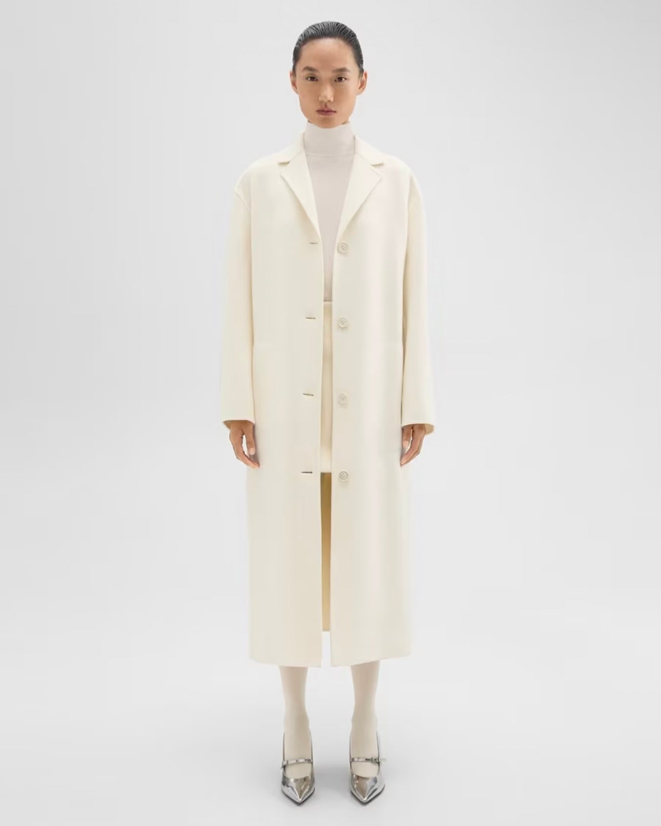 Theory Belted Coat in Double-Face Wool-Cashmere