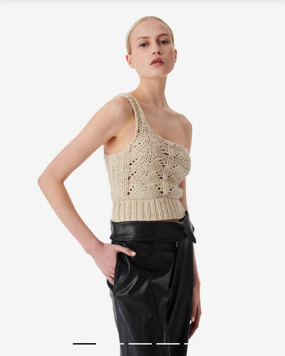 Iro PARIS Malta cropped asymmetrical sweater