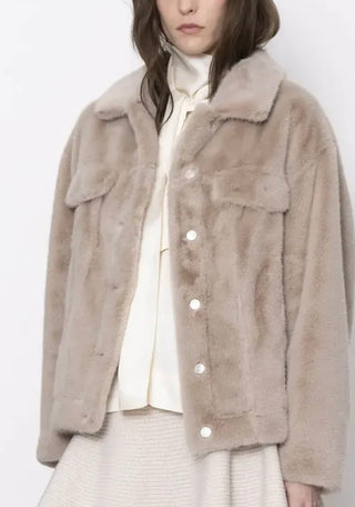 Nude - Faux Fur Jean Jacket