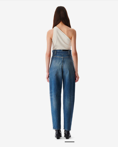Iro PARIS Indio belted carrot cut jeans