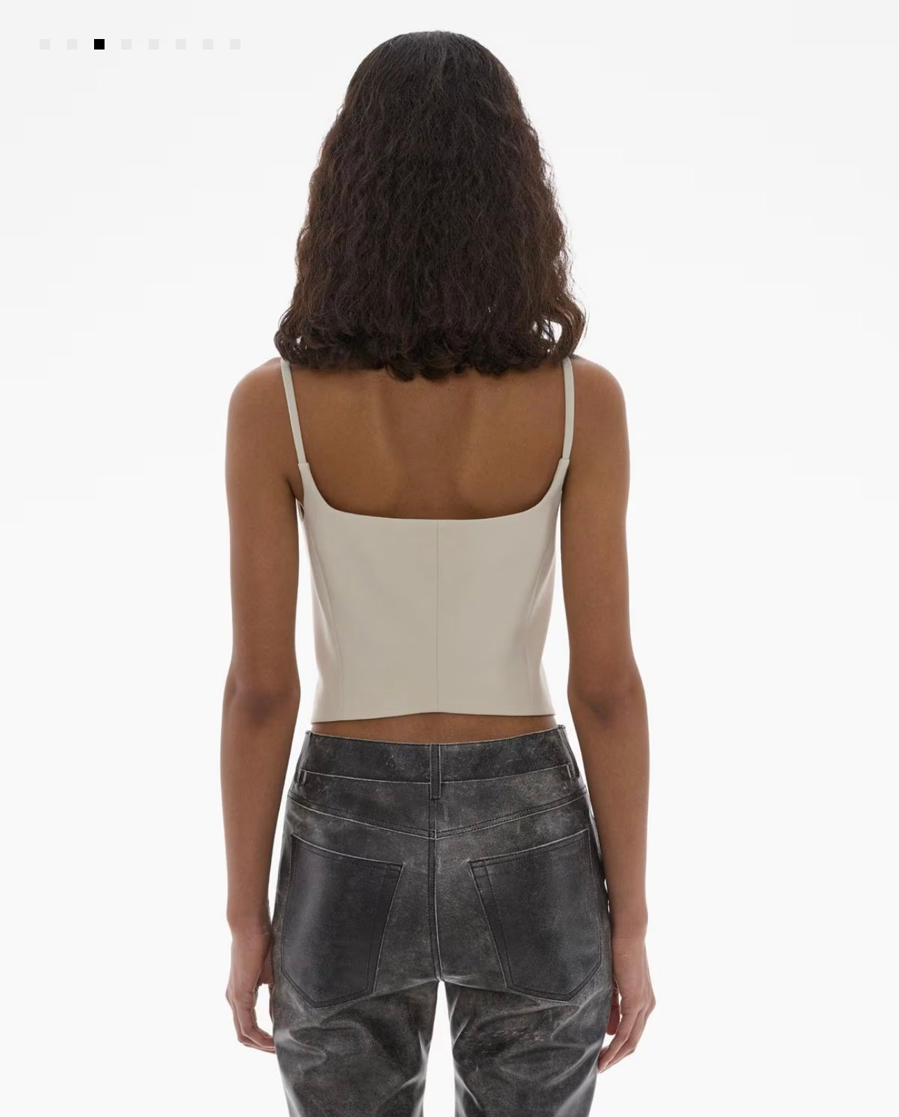 Helmut Lang cropped stretch wool blazer top