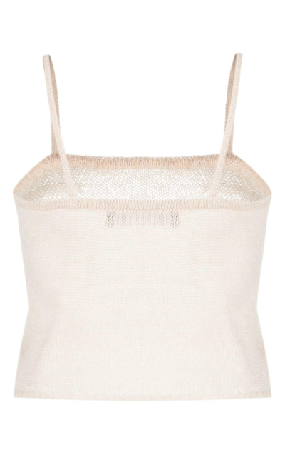 Federica Tosi open-knit square-neck tank top