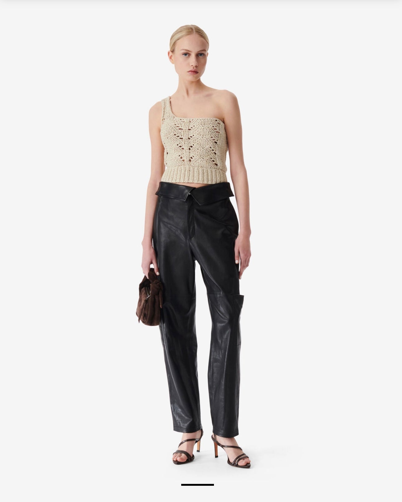 Iro PARIS Malta cropped asymmetrical sweater