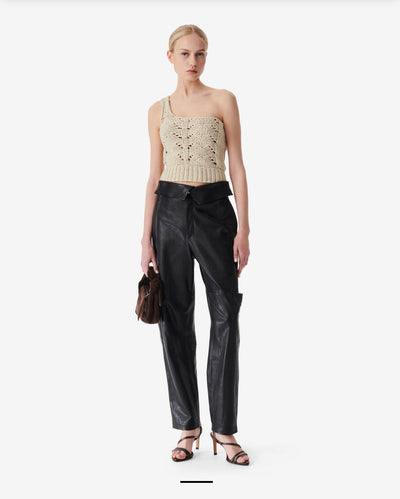Iro PARIS Malta cropped asymmetrical sweater