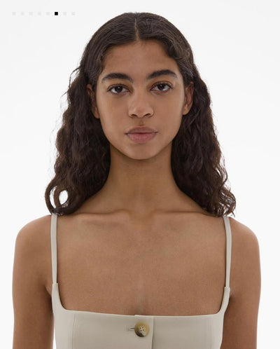 Helmut Lang cropped stretch wool blazer top
