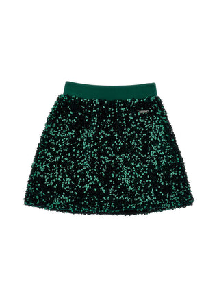 Monnalisa - Mini skirt with sequins
