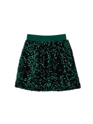 Monnalisa - Mini skirt with sequins