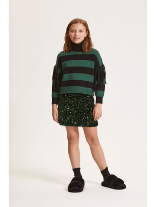 Monnalisa - Mini skirt with sequins