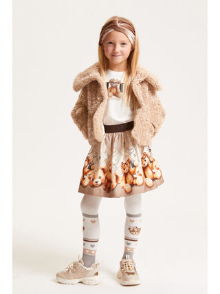 Monnalisa - City T-Shirt with Teddy Bear