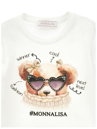 Monnalisa - City T-Shirt with Teddy Bear