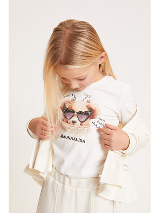 Monnalisa - City T-Shirt with Teddy Bear