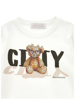 Monnalisa - City T-Shirt with Teddy Bear
