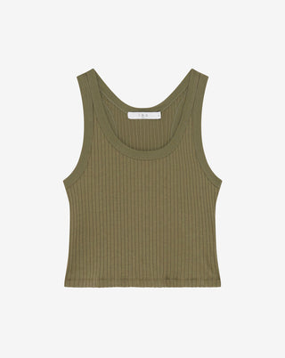 Iro Paris - EMMA CROPPED RIBBED TANK TOP