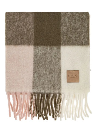 Iro Paris - AURAY CHECKED FRINGE SCARF