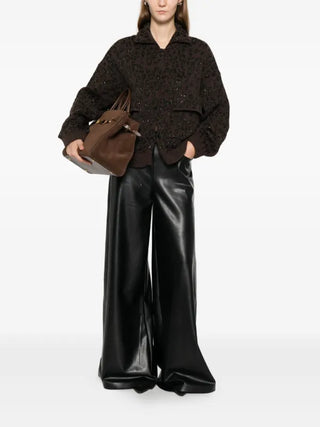 Nude - Animal knit Cardigan with Sequins