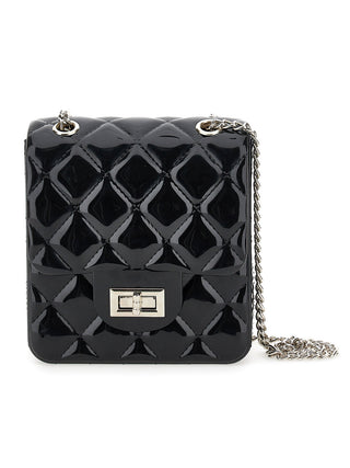 Monnalisa - MONNALISA Black PVC Chanel Boy Style