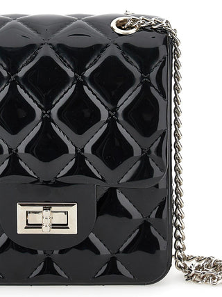 Monnalisa - MONNALISA Black PVC Chanel Boy Style