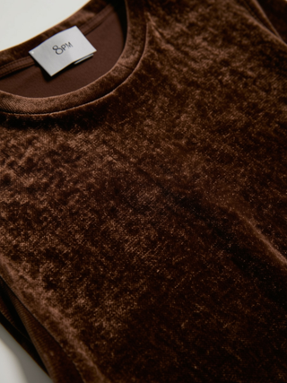 8PM - Rosaria Top in Dark Chocolate